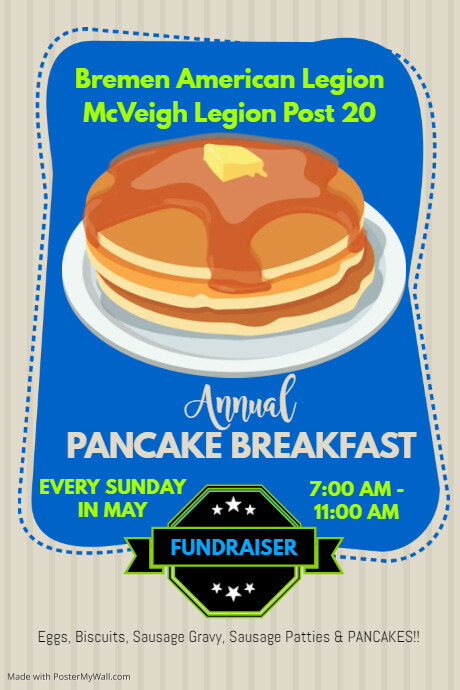 Pancake breakfast ad